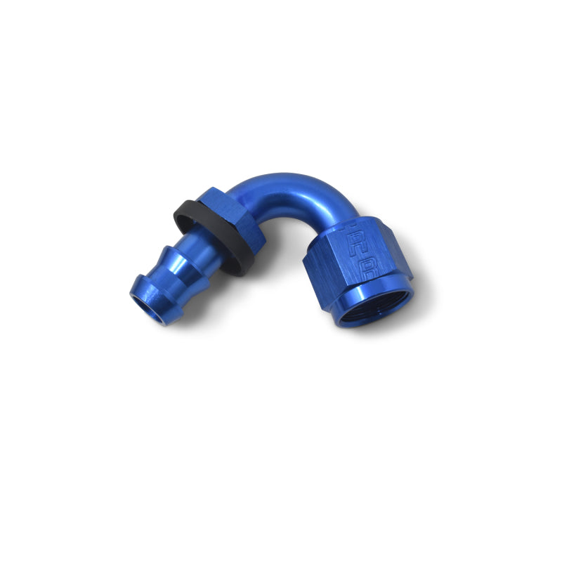 Russell 626010 Performance -8 AN Twist-Lok 120 Degree Hose End (3/4in Radius)