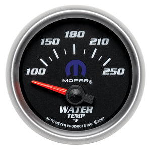 AutoMeter 880016 Autometer fits Mopar 52.4mm SSE 100-250 Degree F Water Temperature Gauge