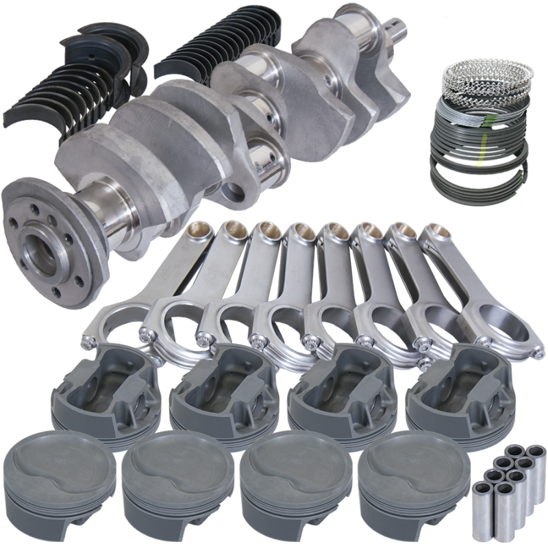 Eagle 12147040 fits Chevy 400 3.875in Crank 6.000in H-Beam Stroker Rods -22cc 4.165in Pistons Rotating Assembly