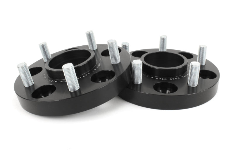 Perrin PHP-WHL-020BK 17-18 fits Honda Civic Si 64.1mm Hub 5x114.3 20mm Wheel Spacers (One Pair)