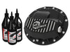 AFE 46-70402-WL Pro Series Front Diff Cover Black Machined & Gear Oil 13-18 fit