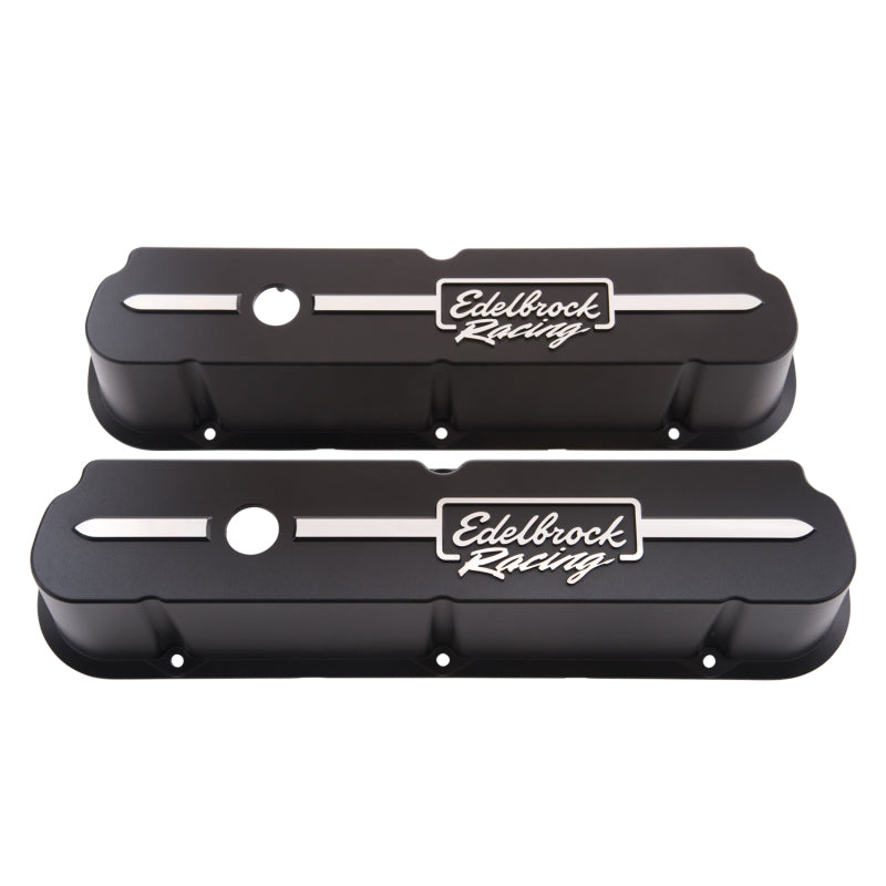 Edelbrock 41653 Valve Cover Racing Series fits Ford 289-302-351W CI V8 Tall Black