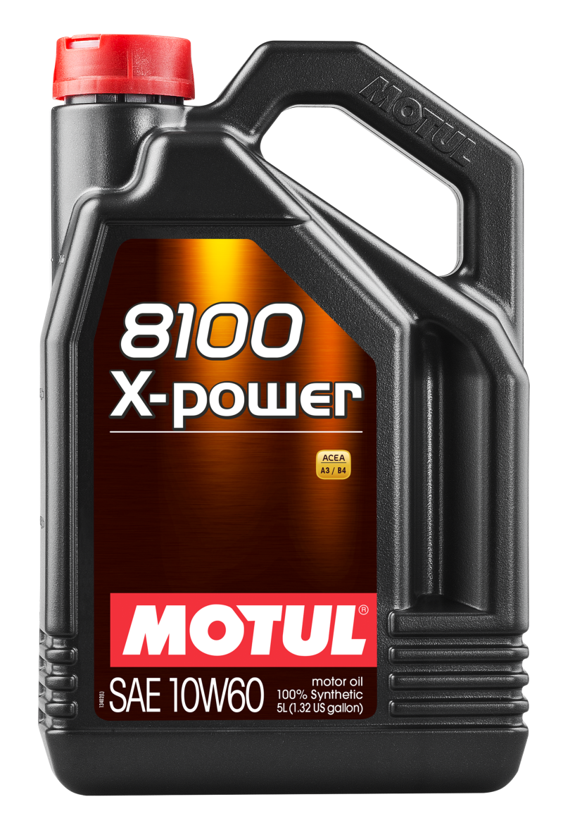 Motul 106144 5L Synthetic Engine Oil 8100 10W60 X-Power