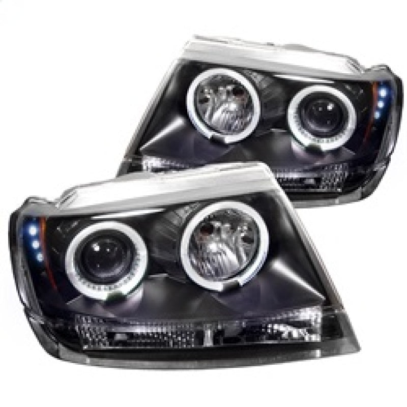 Spyder 5011145 fits Jeep 99-04 Grand Cherokee Projector Headlights LED Halo LED