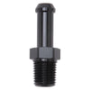 Edelbrock 8191 Hose End Straight 1/4In NPT to 3/8In Barb Black Anodize
