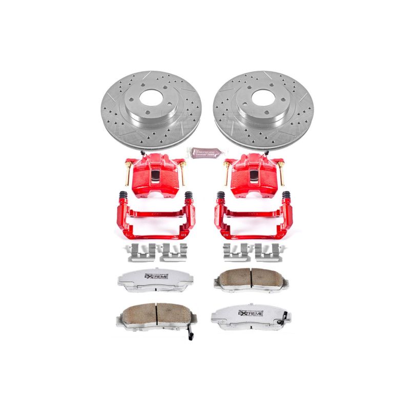 PowerStop KC2558 fits Honda Accord Front Z26 Street Warrior Brake Kit w/Calipers