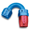 Russell 613450 Performance -6 AN Red/Blue 150 Degree Full Flow Swivel Hose End (With 9/16in Radius)