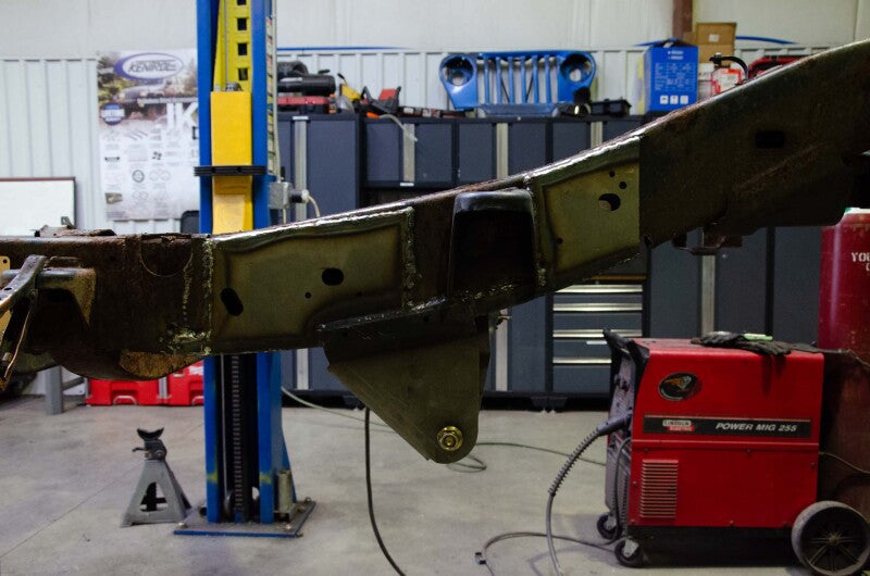 RustBuster RB7516R Rust Buster 06-10 Hummer H3 Leaf Spring Frame Section - Right