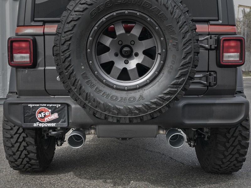 AFE 49-48096-B Series 409 Stainless Steel Cat-Back Exhaust 18-21 fits Jeep Wran