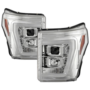 Spyder 5087881 fits Ford 11-16 F250/350/450 V2 High-Power LED Headlights-White