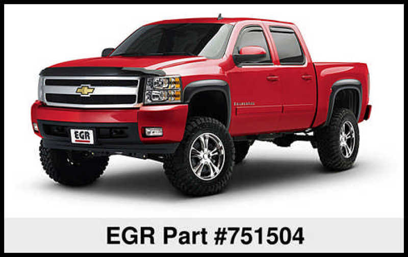 EGR 751504 07-13 Chev fits Silverado 6-8ft Bed Rugged Look Fender Flares - Set (751504)