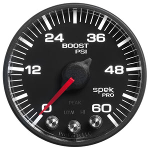 AutoMeter P304328 Autometer Spek-Pro 52.4mm 0-60 PSI Digital Stepper Motor Boost Gauge