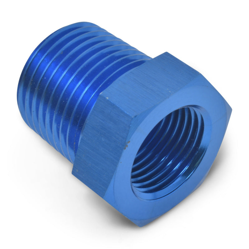 Russell 661590 Performance 1/2in Male to 1/4in Female Pipe Bushing Reducer (Blue)