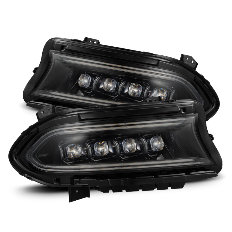 AlphaRex 880500 15-23 fits Dodge Charger NOVA LED Proj Headlights Alpha-Blk w