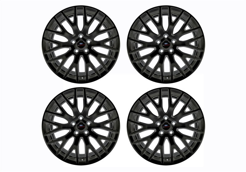 fits Ford 15-16 Racing M-1007K-M19XB Mustang GT 19X9 and 19X9.5 Wheel Set with TPMS Kit - Matte Black