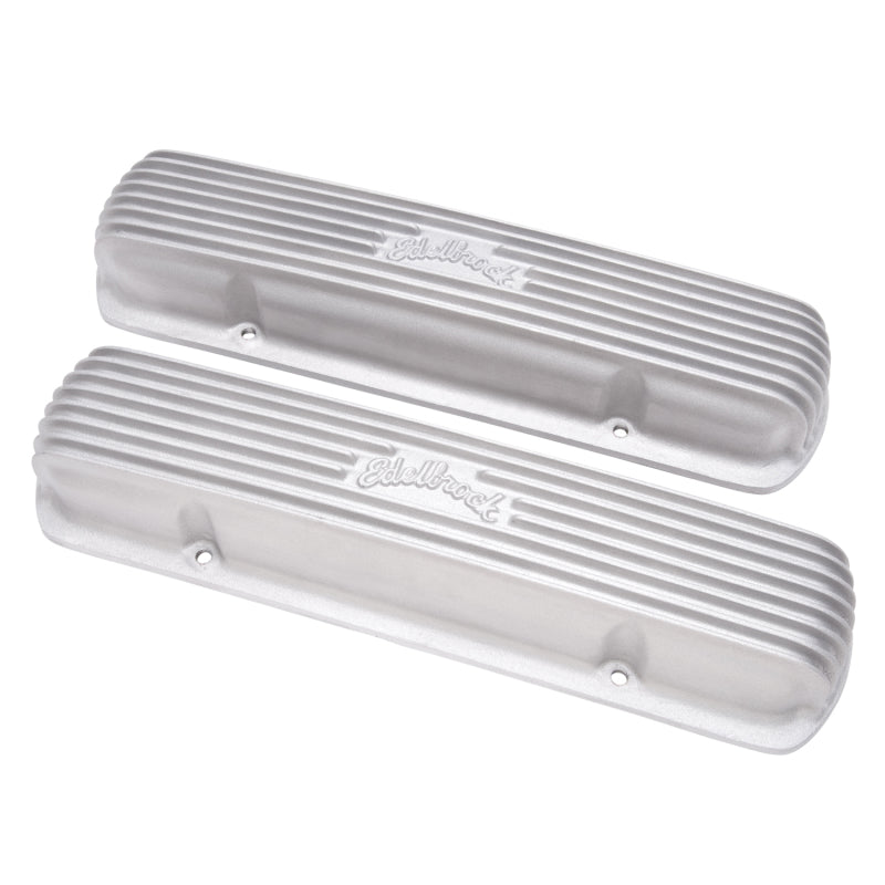 Edelbrock 41309 Valve Cover Classic Series fits Pontiac 1962-1979 301-455 CI V8 Satin