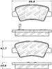 Stoptech 305.1445 09-15 Hyundai Sonata Street Select Rear Brake Pads