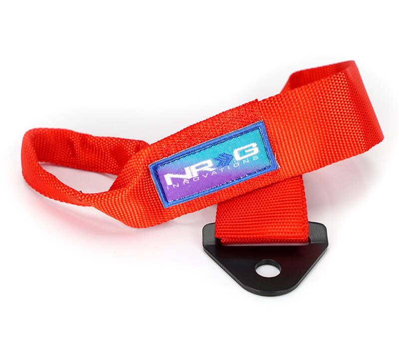 NRG TOW-10RD Universal Tow Strap 24in Adjustable - Red