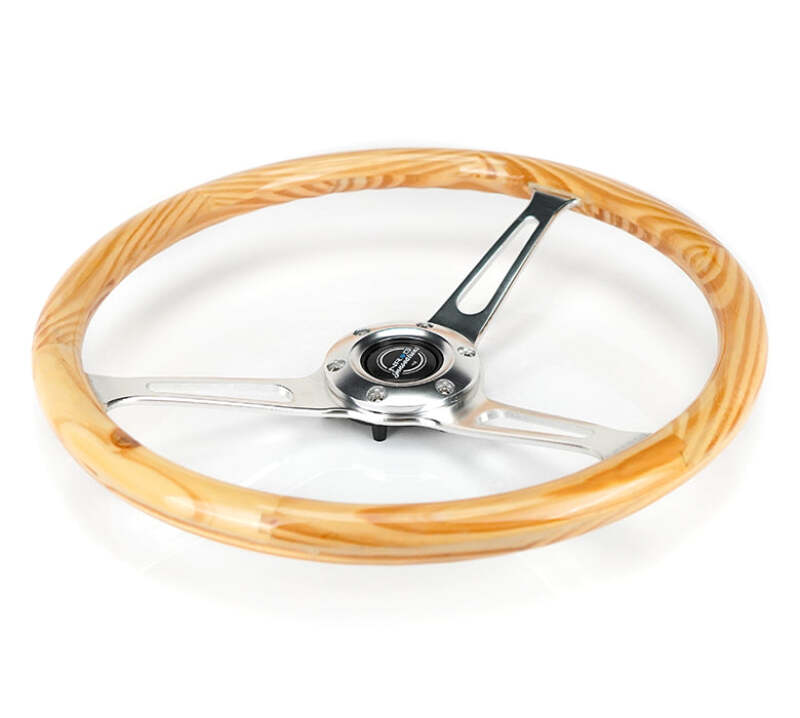 NRG RST-380RG RST-380RG Reinforced Steering Wheel Light Wood Grain w/3-Spoke