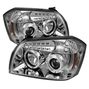 Spyder 5009883 fits Dodge 05-07 Magnum Projector Headlights LED Halo LED Chrm (