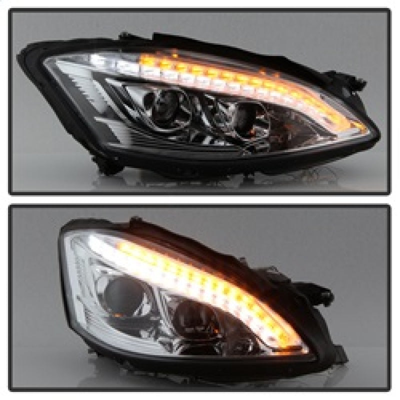 Spyder 5083906 fits Mercedes W221 S Class Headlights - HID Model Only - Chrome