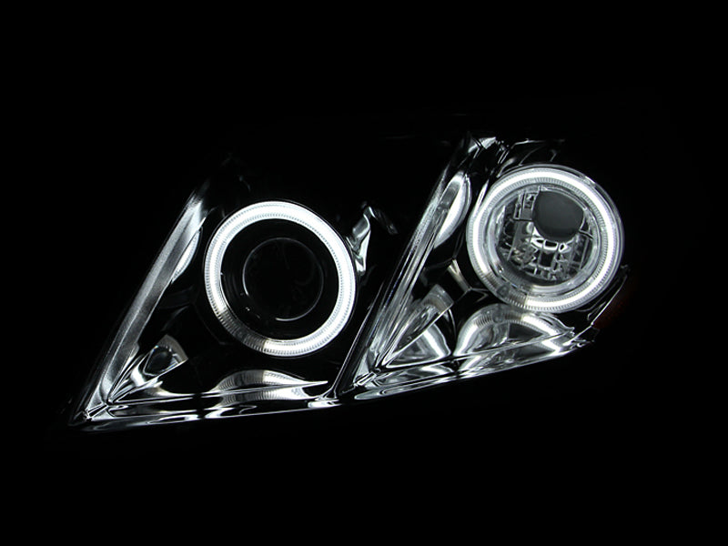 ANZO 121180 2009 fits Toyota 07-20 Camry Projector Headlights w/ Halo Chrome