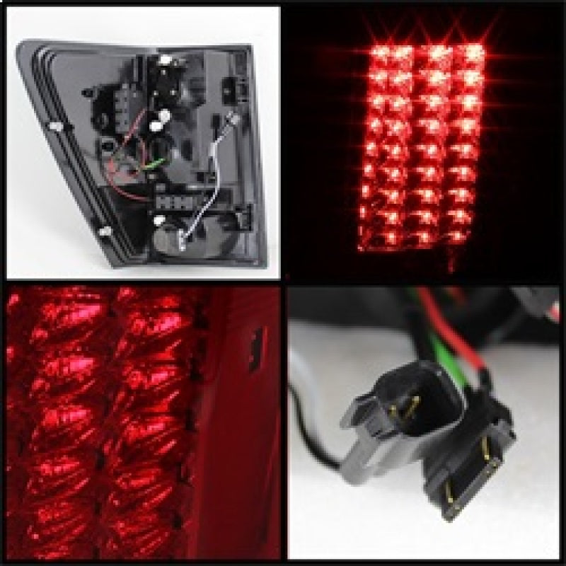 Spyder 5070203 fits Jeep 07-10 Grand Cherokee LED Tail Lights Red Clear ALT-YD-