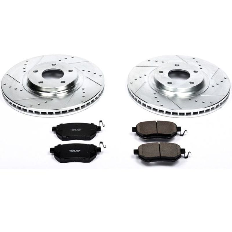 PowerStop K091 fits Infiniti 03-05 FX35 Front Z23 Evolution Sport Brake Kit