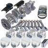 Eagle 62302060 fits Chevy 350 3.480in Crank 5.700in I-Beam Rods -3.7cc Flat Top 4.060in Pistons Rotating Assembly