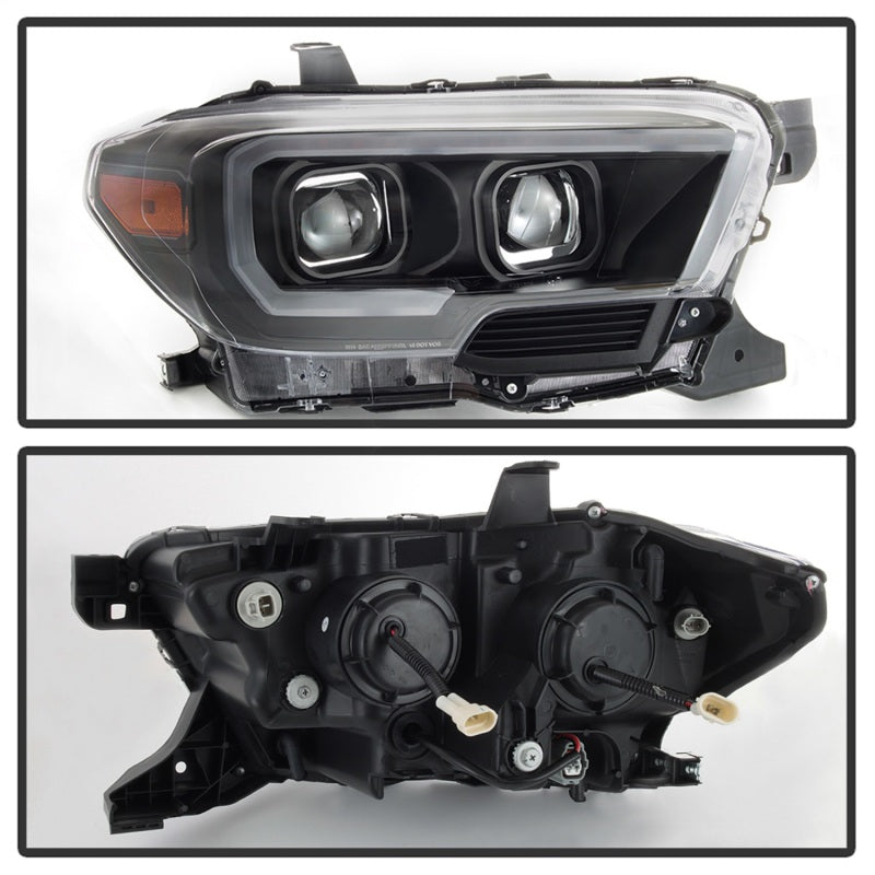 xTune 9039256 fits Toyota Tacoma 16-18 DRL Light Bar Projector Headlights - Bla