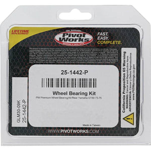 Pivot World 25-1442-P fits Yamaha Wheel Bearing Kit Premium Bearings