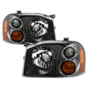 xTune 9042768 01-04 fits Nissan Frontier OEM Headlights - Black (HD-JH-NF01-AM-