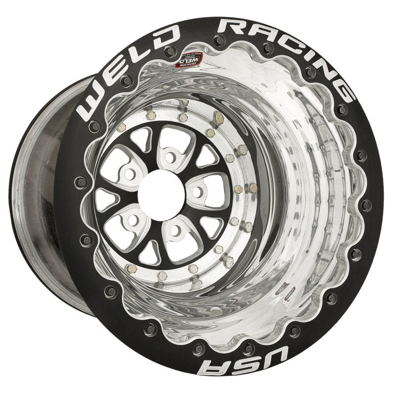 Weld  84B-616280UB V-Series 16x16 / 5x4.75 BP / 5in. BS Black Wheel - Black Doub