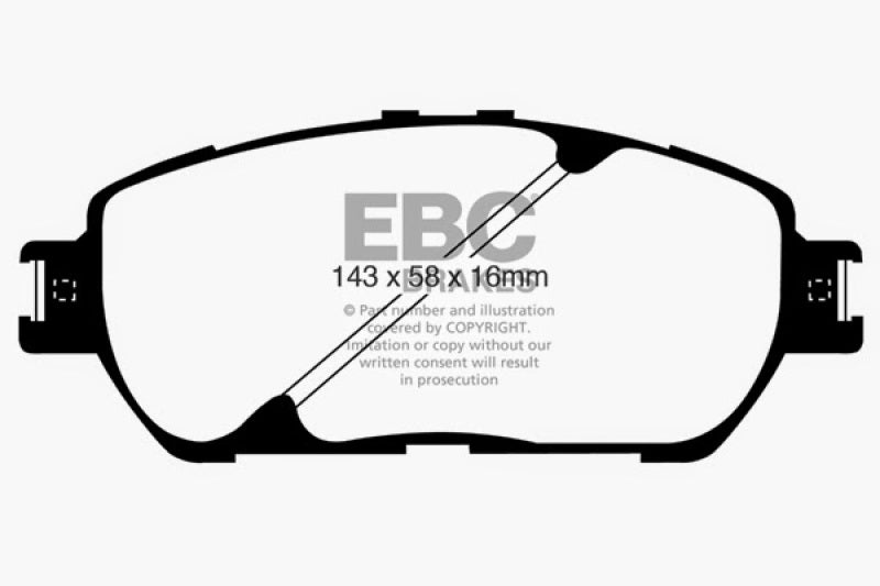 EBC DP21674 fits Lexus 02-03 ES300 3.0 Greenstuff Front Brake Pads