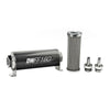 DeatschWerks 8-03-160-100K-38 Stainless Steel 3/8in 100 Micron Universal Inline Fuel Filter Housing Kit (160mm)