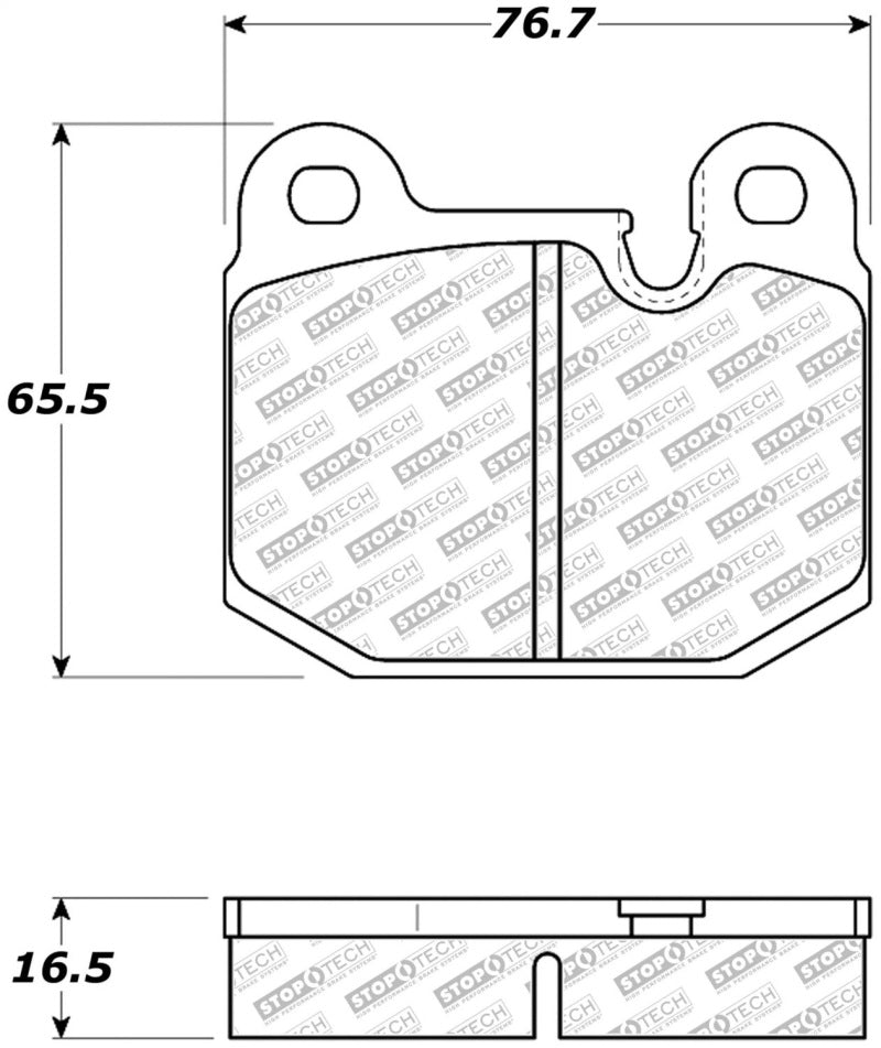 Stoptech 305.0174 08-11 Tesla Roadster Street Select Front Brake Pads