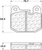 Stoptech 305.0174 08-11 Tesla Roadster Street Select Front Brake Pads