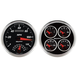 AutoMeter 1204 Autometer 5inch Kit Box - Tach Speedo Combo / Oil Pressure / Water Temp / Volt / Fuel Level