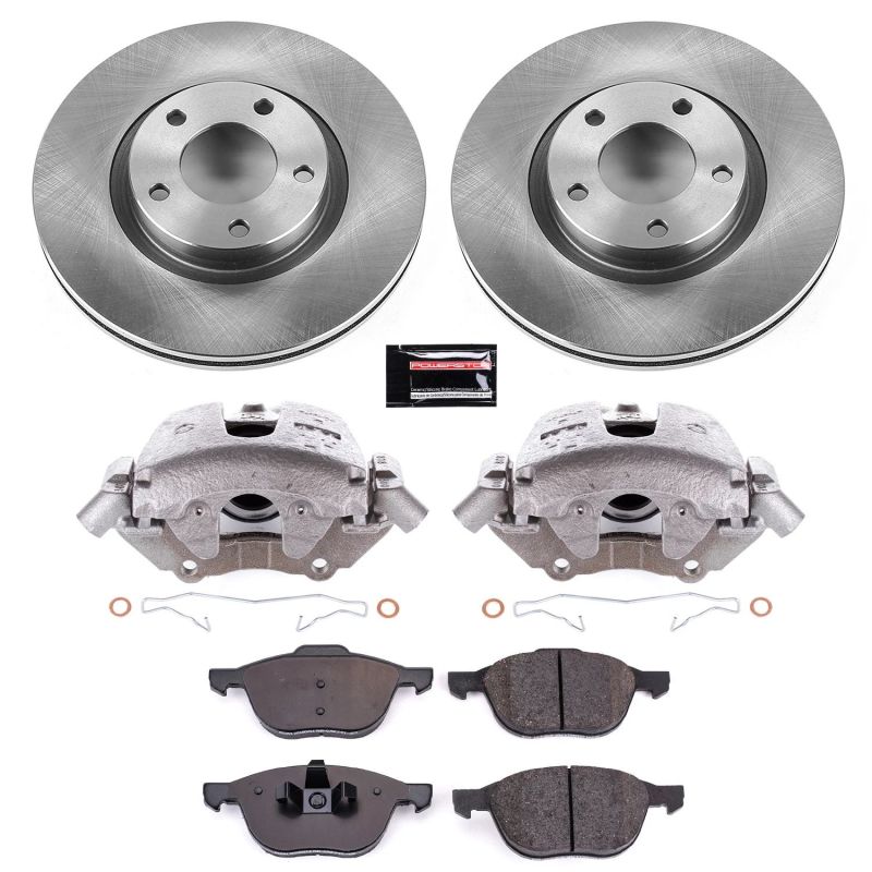 PowerStop KCOE125 fits Mazda 04-13 3 Front Autospecialty Brake Kit w/Calipers