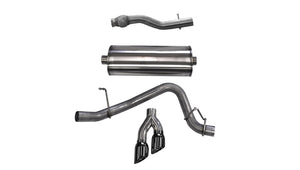 CORSA Performance 14748BLK Corsa 2015-2020 fits GMC Yukon XL 1500 5.3L V8 3in Cat-Back Single Side Exit Twin 4in Black Tips