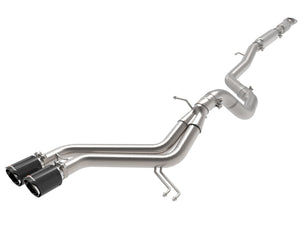 AFE 49-37018-C  2-1/2in to 3in SS-304 Cat-Back Exhaust w/ C/F Tips 13-17 fits H