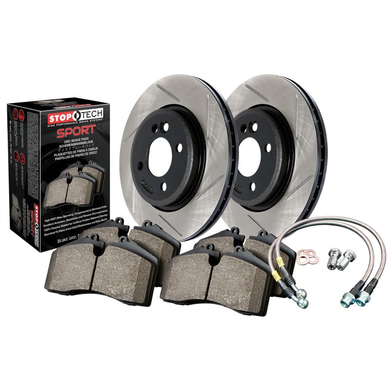 Stoptech 977.33073F Sport Axle Pack, Slotted, Front