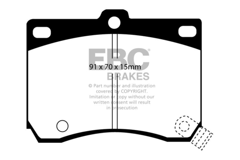 EBC DP2824 fits Ford 91-96 Escort 1.8 Greenstuff Front Brake Pads