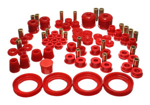Energy Suspension 16.18113R 97-01 fits Honda Prelude (Type SH only) Red Hyper-Flex Master Bushing Set