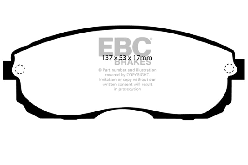 EBC DP2775 fits Infiniti 99-01 G20 2.0 Greenstuff Front Brake Pads