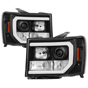 Spyder 5083630 fits GMC 07-13 Sierra 1500/2500/3500 V2 Projector Headlights- Bl