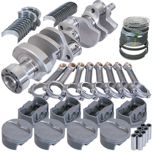 Eagle 62111030 fits Chevy LT1 350 1Pc 3.750in Crank 6.000in I-Beam Rods -5cc 4.030in Pistons Rotating Assembly
