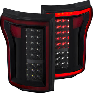 ANZO 311261 2015-2016 fits Ford F-150 LED Taillights Black