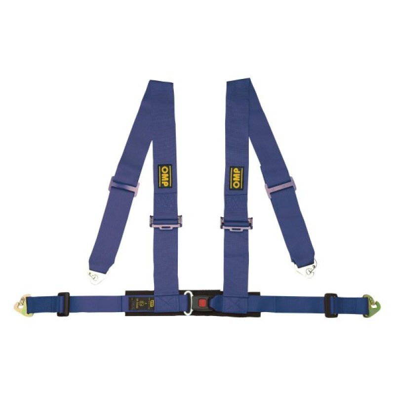 OMP DA0-0508-A01-041 Seat Belts Ece Homologated 4 Point Harness - Blue