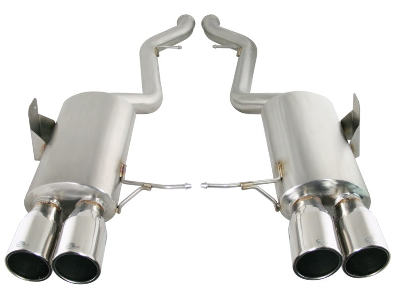 AFE 49-36312-P rce XP Exhaust Cat-Back 2.5in Dia SS-304 Polished Tips 07-13 fit